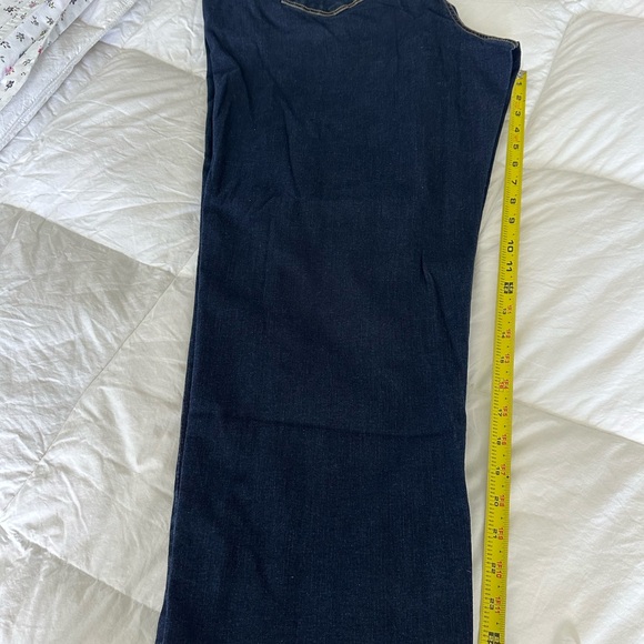 Woman Within plus size 24W jeans dark indigo straight leg. - Picture 3 of 9